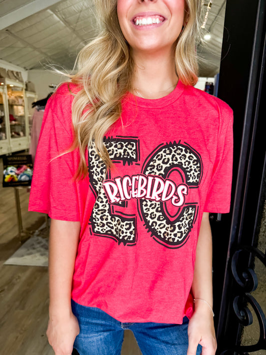 EC Ricebird Cheetah Tee - Southern Belle Boutique