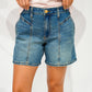 Hailey High Rise Short - Shine Wash - Southern Belle Boutique