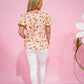 Pink Coral Floral Printed Blouse - Southern Belle Boutique