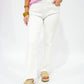 Kelsey High Rise Ankle Flare - Optic White - Southern Belle Boutique