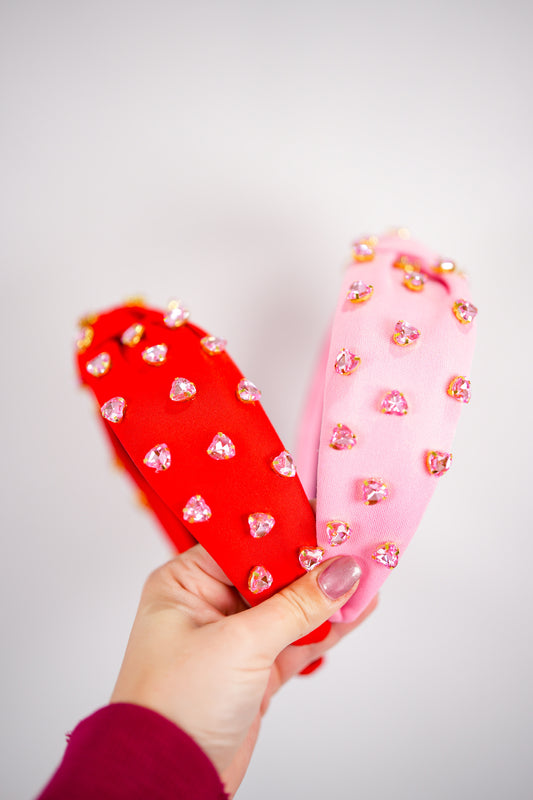 Red Heart Headband - Southern Belle Boutique