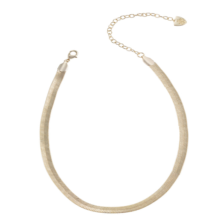 Snake Chain Layering Necklace, Gold - Southern Belle Boutique
