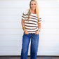 Espresso Scalloped Neck Sweater