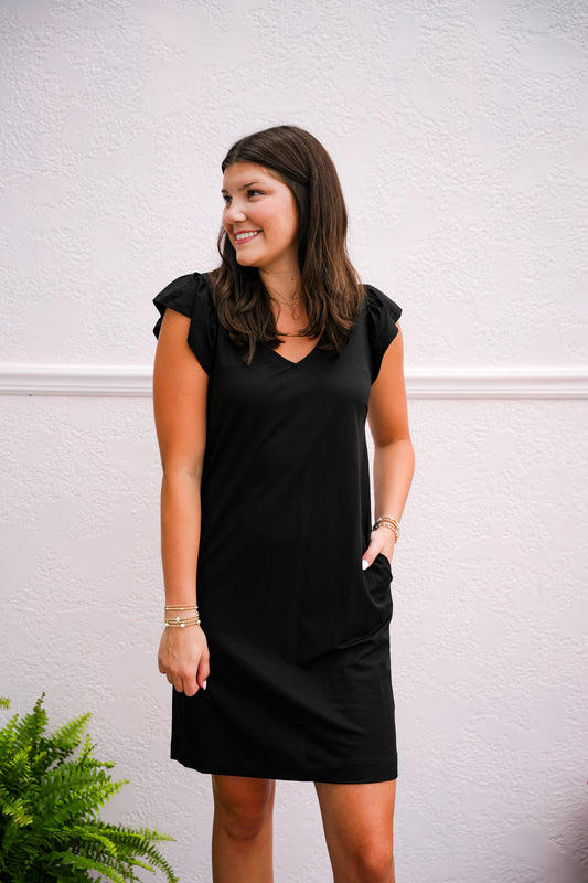 Black Shift Mini Dress