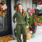 Olive Green Lounge Pant Set