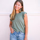 North Top - Slate Green - Southern Belle Boutique