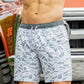 Athletic Short - White Camo 5.5" - Southern Belle Boutique