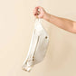 White Trendy Luxe Belt Bag - Southern Belle Boutique