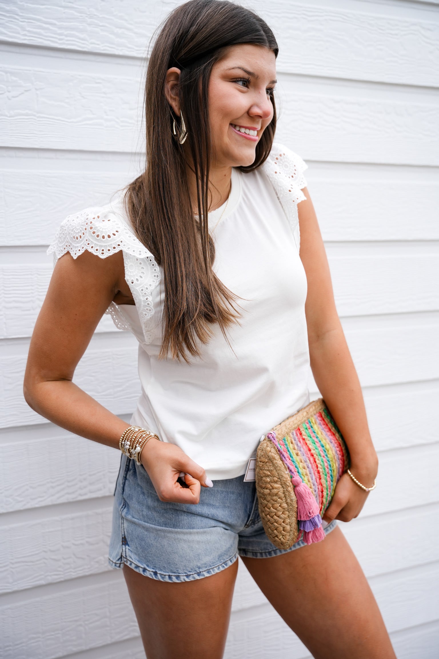 Kiara Top - White - Southern Belle Boutique