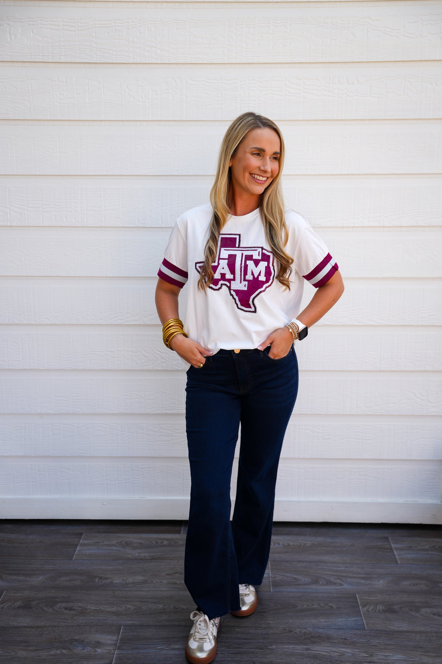 Texas A&M Sparkle Logo T-Shirt