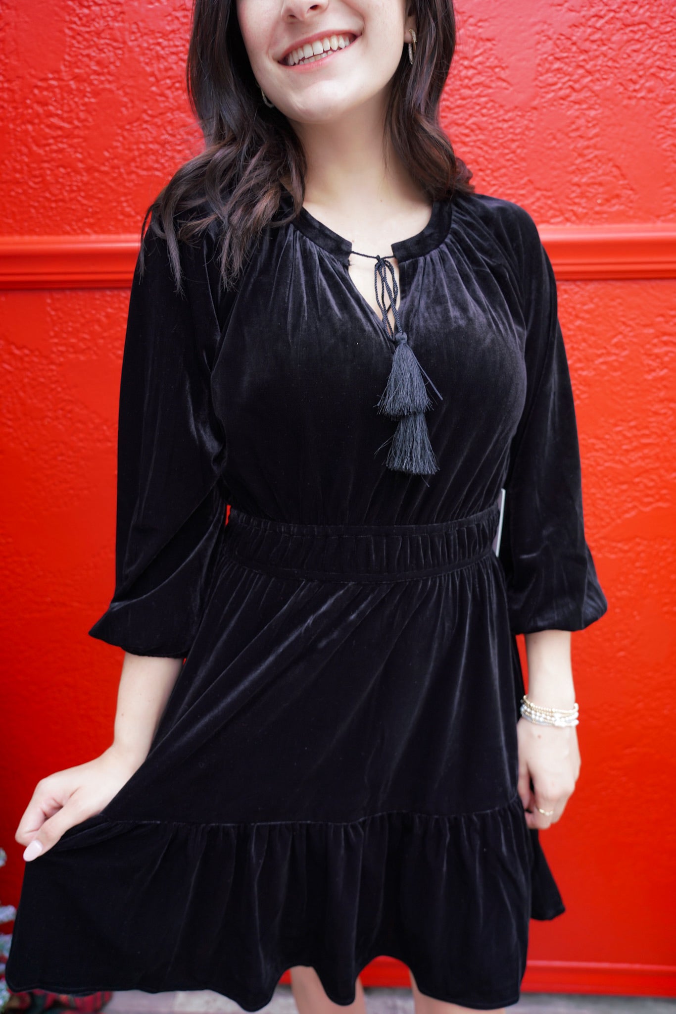 Gillian Dress - Black - Southern Belle Boutique