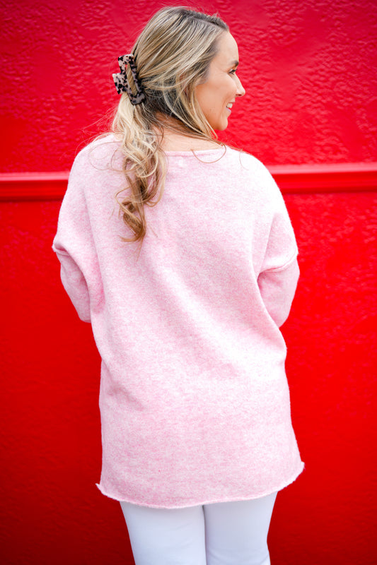 Soft V-Neck Knit Sweater