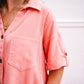 Button Down Pocket Shirt - Coral - Southern Belle Boutique