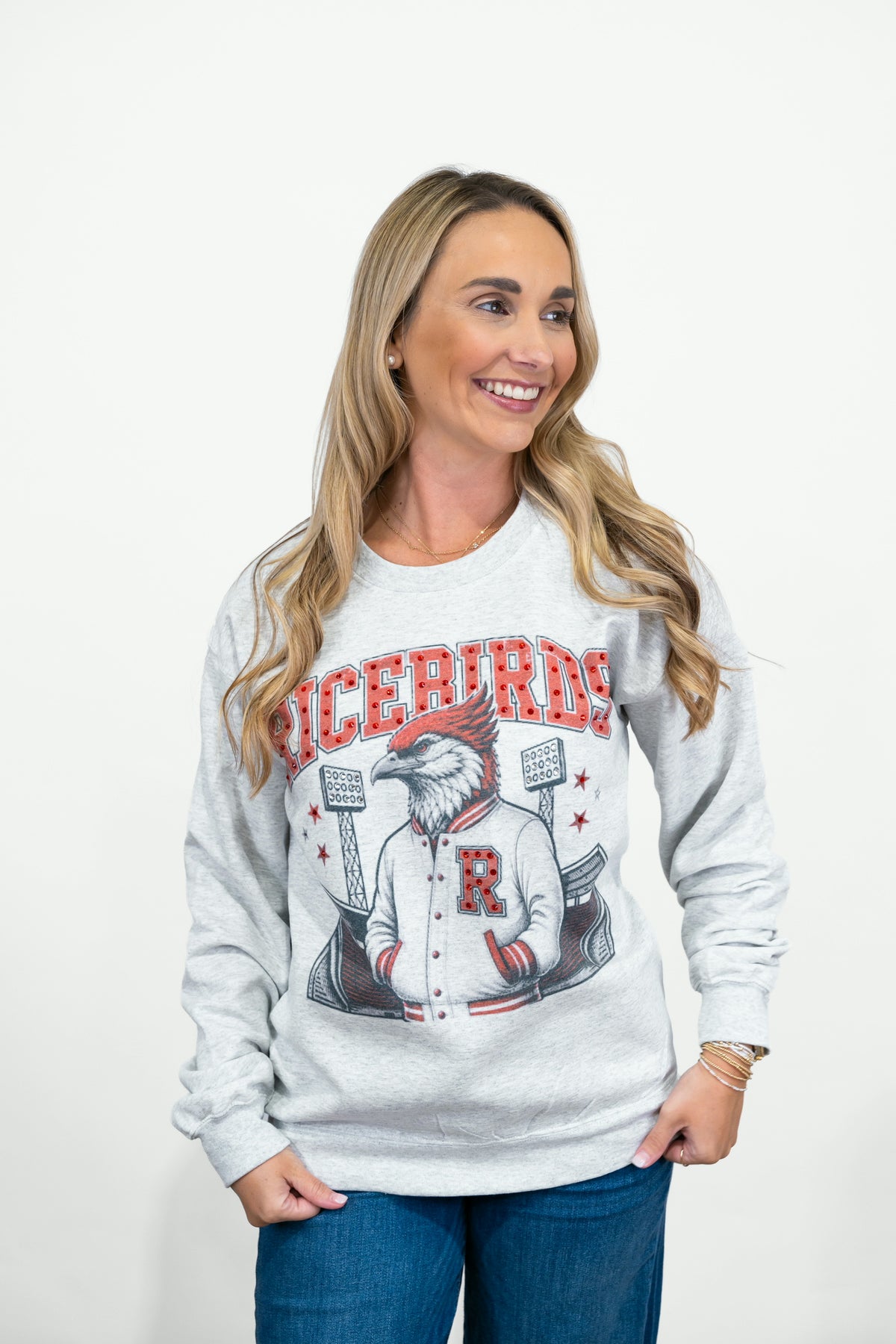Ricebird Bling Stadium Lights Sweatshirt