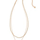 Elisa Herringbone Multistrand Necklace Rose Gold Rose Gold Drusy - Southern Belle Boutique