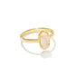 Grayson Band Ring Gold Iridescent Drusy - Southern Belle Boutique