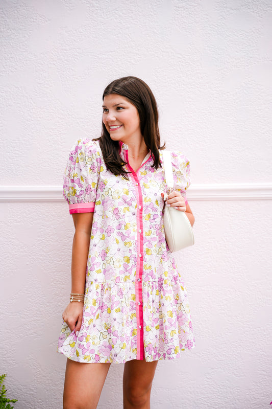 Pink & Lavender Dress