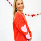 Candy Heart Patch Sweatshirt