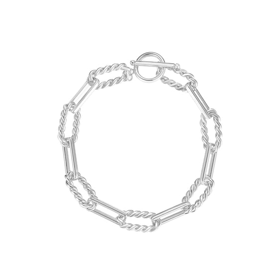 She's Spicy Chain Link Bracelet, Silver - Southern Belle Boutique