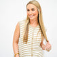 Havanna Striped Sweater Tank - Southern Belle Boutique
