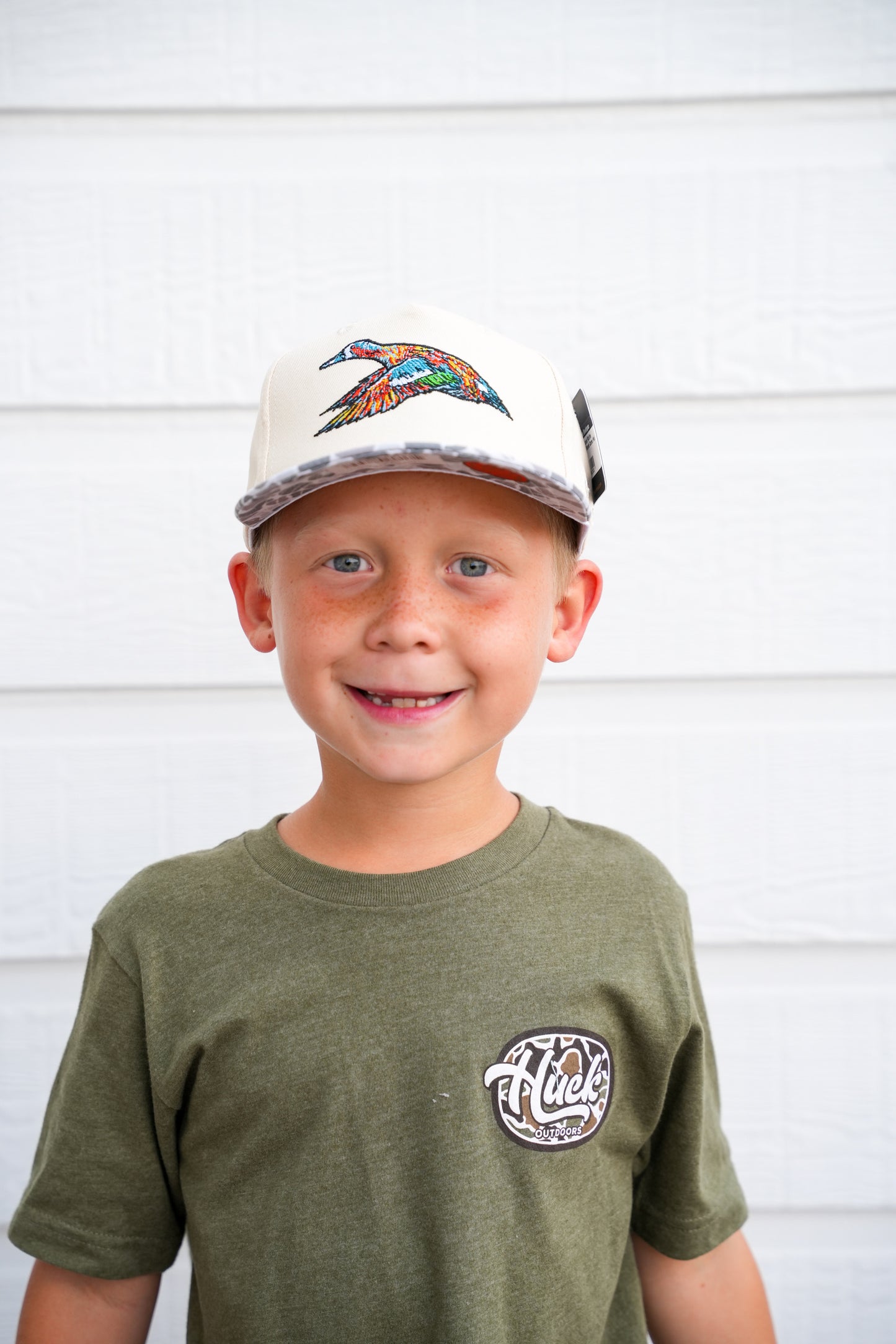Youth Roost Mottle Canvas Marsh Camo Hat