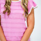 Pink Flutter Sleave Top - Southern Belle Boutique