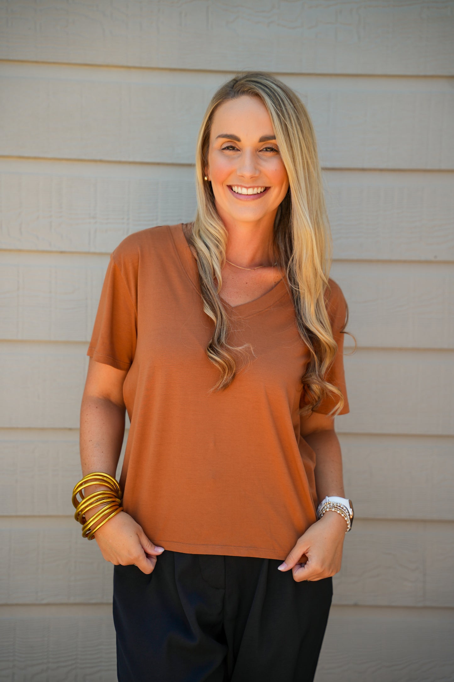 Amaya Tee - Brown Sugar - Southern Belle Boutique