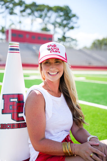 Good Luck Charm Football Trucker Hat - Southern Belle Boutique