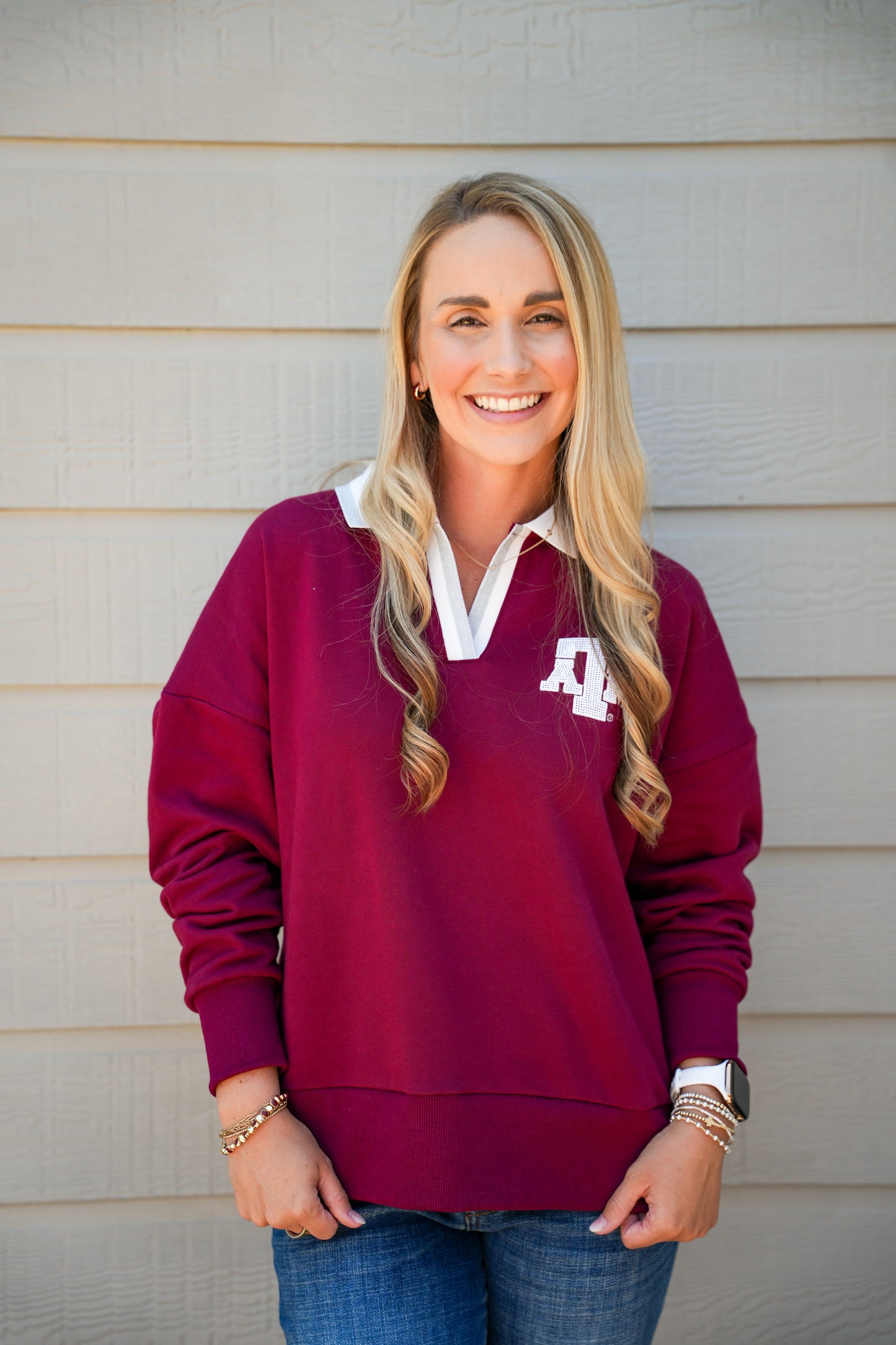 Texas A&M Brianna Cannon Club Sweatshirt - Southern Belle Boutique
