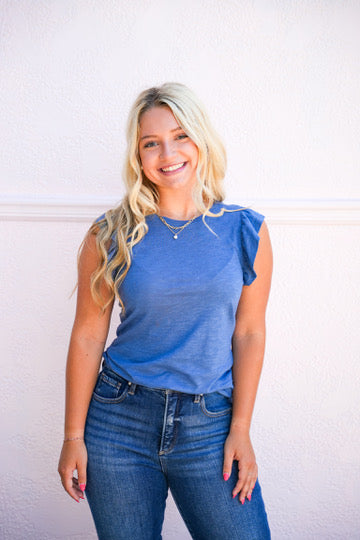 North Top - Galaxy Blue - Southern Belle Boutique