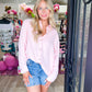 Watermelon Pink Gauze Button Down - Southern Belle Boutique