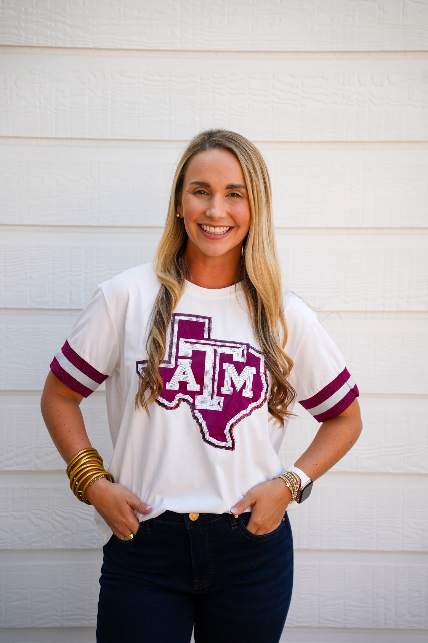 Texas A&M Sparkle Logo T-Shirt