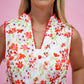 Pico Edge Trimmed Floral Dress - Southern Belle Boutique