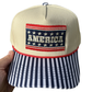 American Striped Canvas Cap - Southern Belle Boutique