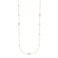 Adorned Pearl Logo Station Necklace, Gold - Southern Belle Boutique