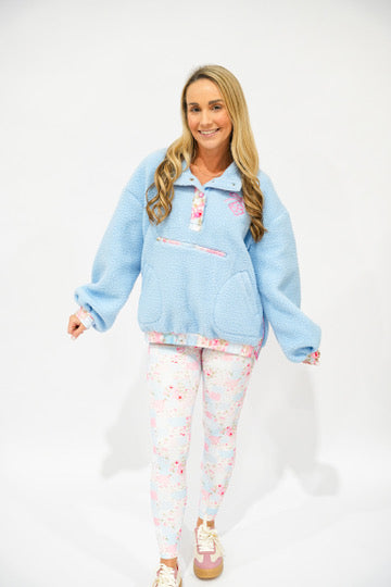 Patchwork Floral Leggings - Southern Belle Boutique