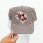 Gig'em Maroon Striped Trucker Hat
