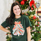 Colorful Christmas Tree Forrest Green SS Tee