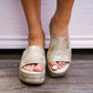 Harbor Platform Slide Sandals - Gold - Southern Belle Boutique