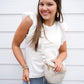 Kiara Top - White - Southern Belle Boutique