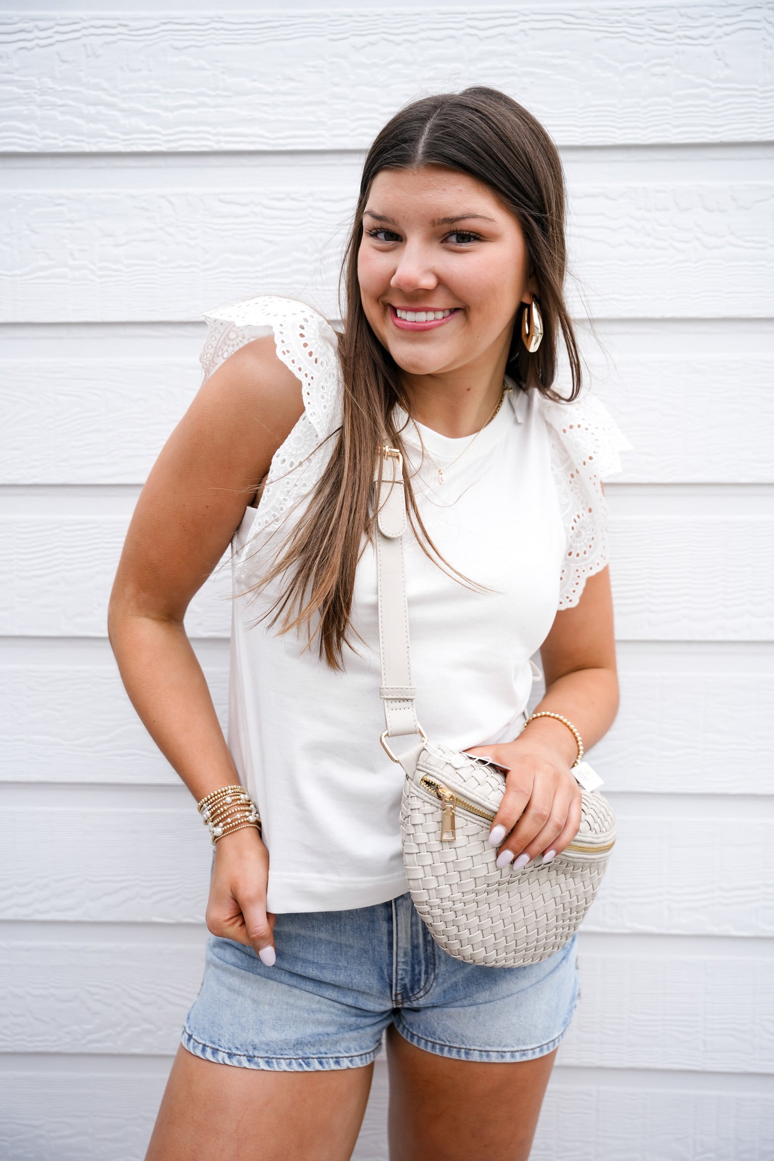 Kiara Top - White - Southern Belle Boutique