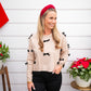 Cream w/Velvet Bow Sweater