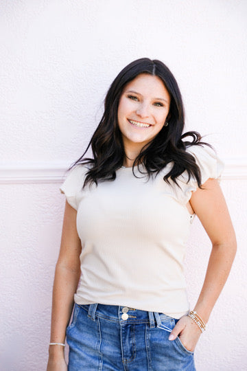 Akiko Top - White - Southern Belle Boutique