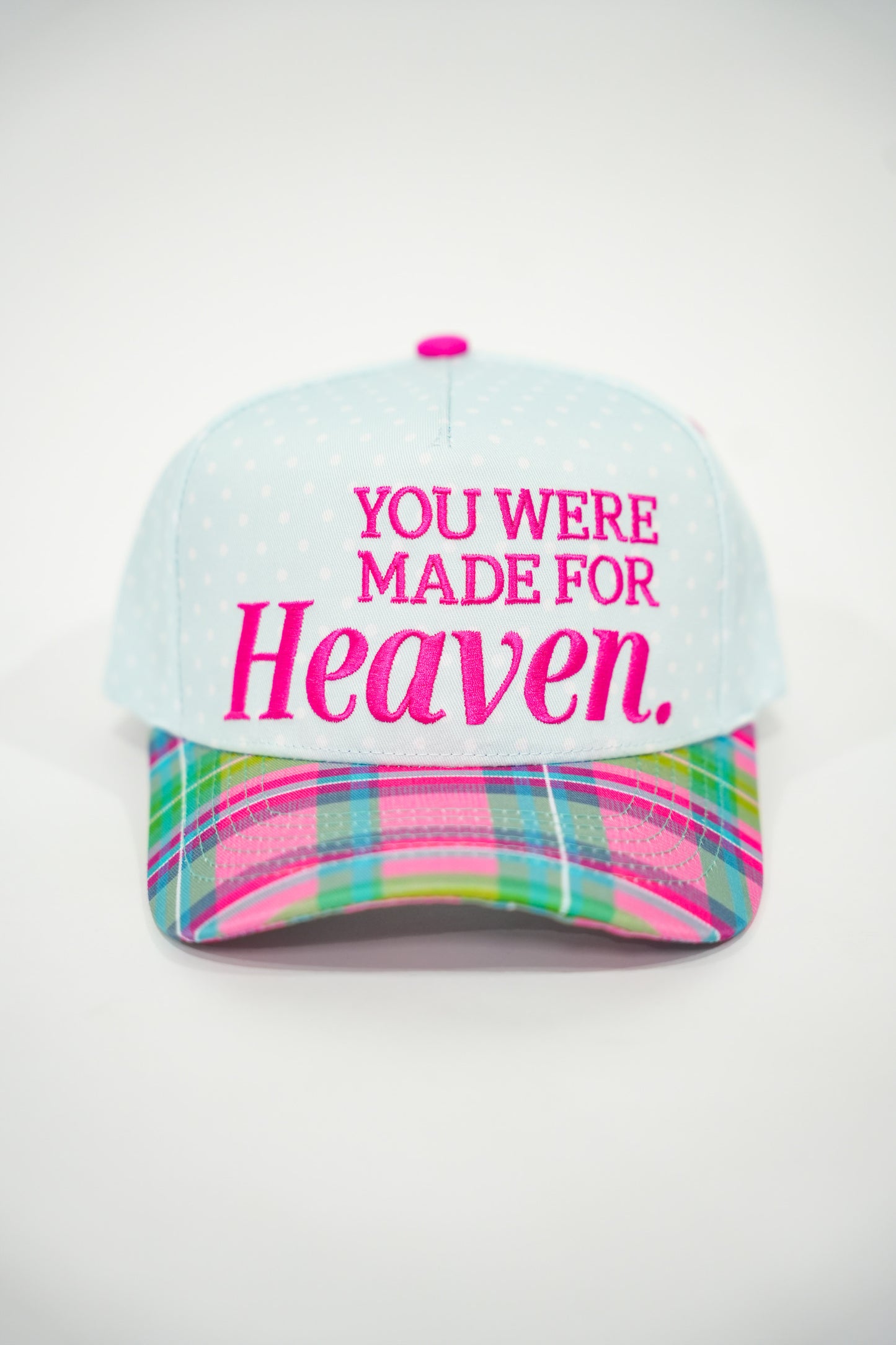 Made for Heaven Polka Dot Trucker Hat - Southern Belle Boutique
