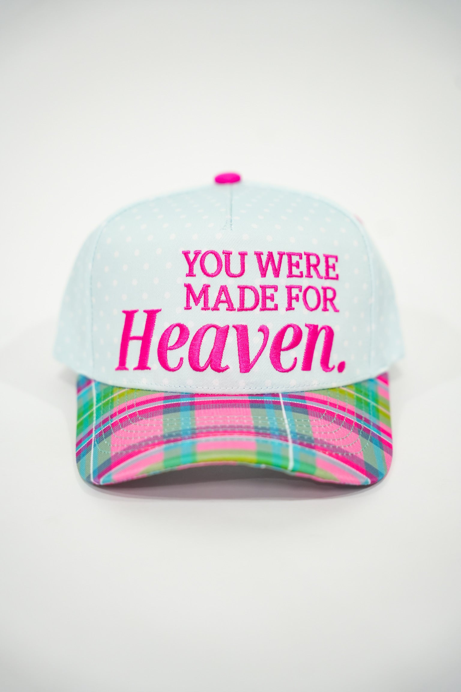 Made for Heaven Polka Dot Trucker Hat - Southern Belle Boutique