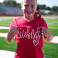 Ricebird Red Heart Tee- Youth - Southern Belle Boutique