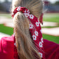 Floral Hair Scarf - Red - Southern Belle Boutique
