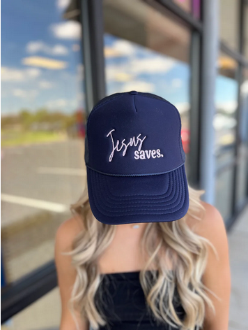 Jesus Saves Trucker Hat - Southern Belle Boutique