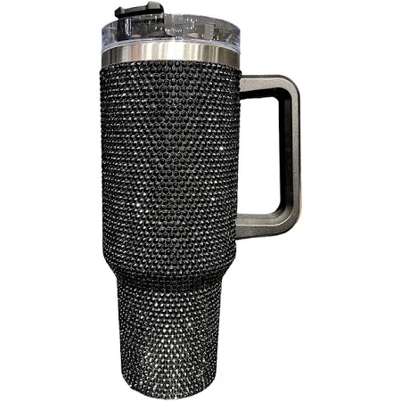 Black Rhinestone Tumbler - Southern Belle Boutique