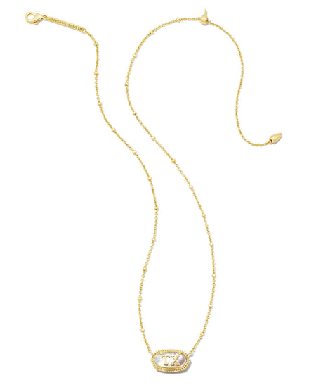 Elisa Texas Necklace - Gold Ivory Mother Of Pearl - Southern Belle Boutique